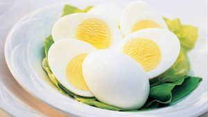 huevos cocidos con proteina de huevo